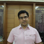 Rajesh Kumar, Mathura Collector in his office.